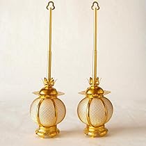 仏具 金灯篭 2台 仏具 金灯篭 2台