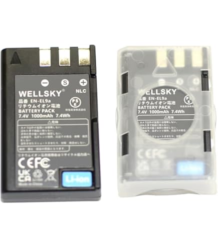 Amazon | NinoLite EN-EL9 EN-EL9a 互換 バッテリー 2個セット ニコン