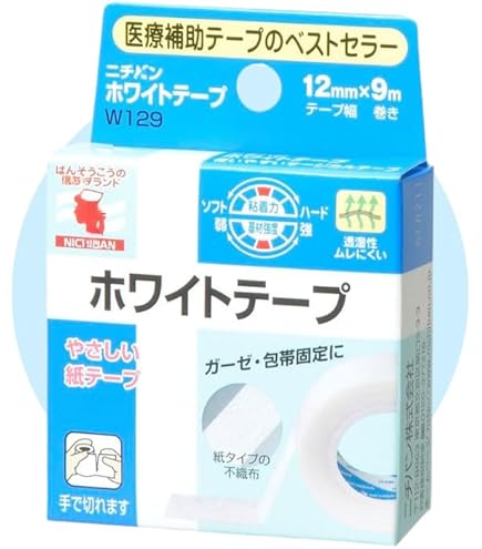 Amazon.co.jp: ニチバン ホワイトテープ 12mm幅 9m巻き 1巻 : ドラッグ