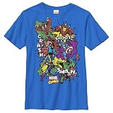 Marvel comic bookサウンドエフェクトBoysグラフィックTシャツ カラー: ブルー