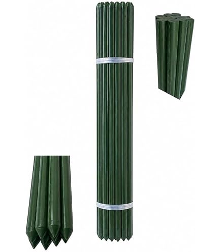 Amazon | イボ付き園芸支柱 16mm×1200mm 50本入り 十字キャップ別売り