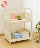 籐 ランドリー ラタン ランドリー ランドリーラック 2段 IMK24　今枝商店