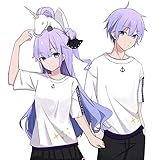 MZYSTJ アズールレーン ユニコーン 印象Tシャツ コスプレ衣装 男女兼用 春夏服 (Tシャツ,S)