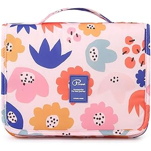 Berukon トイレタリーバッグ 吊り下げ 防水 化粧ポーチ 海外旅行 便利グッズ トイレタリーバッグ 大容量 機能的…