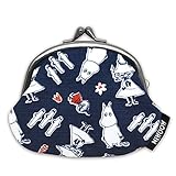 和風がま口 (ムーミン 紺)