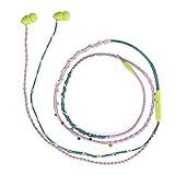 KELITCH Summur Refreshing Headphone Beaded Necklace Stereo Noise-isolation Bead Decorate In-Ear Earp