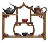 Newone 中国風 珍品棚 飾り棚 アンティーク風 木製 (Size-1310)