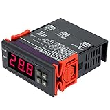 Vuage(TM) センサー付き10A 12V温度コントローラの温度計熱電対の熱レギュレータ-40 CTO 120 Cサーモスタット