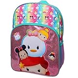 Disney Tsum Tsum Princess Tsums 16 inch Backpack with Side Mesh Pockets [並行輸入品]