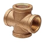 Everflow Supplies BRCR0012-NL 1/2-Inch Brass Cross, Lead Free by Everflow Supplies