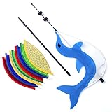 monkeyjack 105 cmレインボーボール風車Whirligig KidsアウトドアおもちゃホームLawn YardキャンプFestival Decor