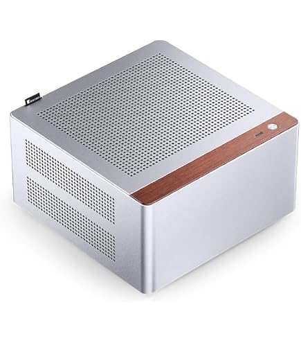 Amazon | Jonsbo N4 NASケース ホワイトとウッド PCケース 8ベイ