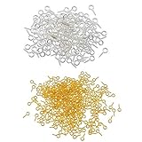 【BEAUTY PLAYER】ネジヒートン 7*15mm ゴールド*50個+シルバー*50個 uvレジン モールド 付属品 アクセサリー パーツ 金具 ハンドメイド 手芸 クラフト DIY