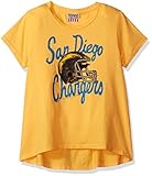 NFL San Diego Chargers Girls Game Day Glitter Teeシャツ、M、必要イエロー
