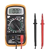 Blusmart デジタルマルチメーター（DMM)　テスター 電圧計 電流計 抵抗計 -AC / DC電圧、DC電流、抵抗、ダイオード、トランジスタ、 LCDバックライト付き 18ヶ月品質保証