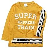 【秋冬物春対応】 CHEEK ROOM(チイクルーム) 製品洗い加工済み42/2天竺新幹線長袖Tシャツ 90cm/YE NO.B-470261