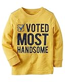 カーターズ Carter's Tシャツ Long-Sleeve Most Handsome Puff-Print Graphic Tee 24M (83-86cm) [並行輸入品]