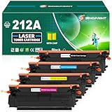SINOPRINT 212A トナーカートリッジ HP 212A W2120A用交換用 Color Laserjet Enterprise M554 M555シリーズ Color Laserjet Enterprise MFP M578シリーズ (4パックカラー)