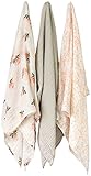 Little Unicorn Cotton Muslin Swaddle - Garden Rose Set - 3 Pk by Little Unicorn