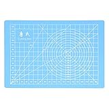 Healifty A5ノンスリップカッティングマット自己修復用パッチワークボード（DIY用）（ブルー）