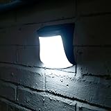 ソーラーライト　3 LED  ウォームライト　スポットライト 太陽発電  防水 電池不要 夜間自動点灯 設置簡単 屋外照明 玄関 壁掛け 庭先用 車道/歩道/芝生/庭/地震・災害時に適用 (B)