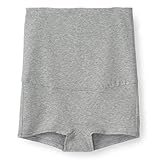 マタニティ腹巻付き１分丈ショーツ　　杢グレー　サイズ:マタニティM