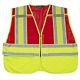 ERB Safety 61250 S340 PSV Break-Away Safety Vests, 2X/5X, Red by ERB