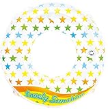 ヒオキ 浮き輪 かんたん空気抜きウキワ(スタードット) 90cm