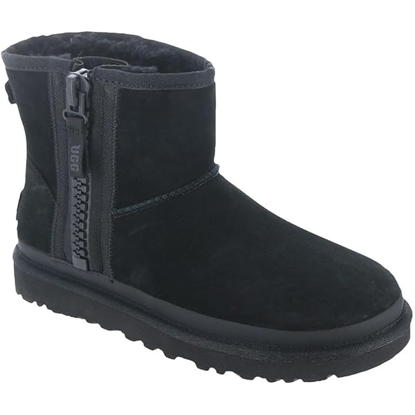 UGG ムートンブーツ サイドジップ 23cm UGG/アグ】ブーツムートンジッパーレディース黒23.0