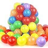 Gracefulvara 50個カラフルなソフトプラスチック海洋ボール、ベビーキッドSwim Toys