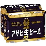 アサヒ 生ビール 黒生 350ml×6缶パック
