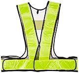 CUC 反射安全ベスト ショート丈 紺×黄色 フリーサイズ