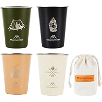 アウトドア食器セット ステンレス製マグカップ(サントリー懸賞) マグ マグカップS＆Lセット 2点 ステンレス 日本製 | 山善
