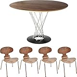 イサムノグチ サイクロンテーブル直径110cm &amp; アントチェア5点セット デザイナーズ リプロダクト ダイニング WN