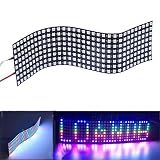 visdoll ws2812b 5050 RGB LED Dispalyパネル、フル夢色個別にアドレス可能なデジタル柔軟なLEDランプパネル照明dc5 V ホワイト
