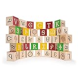Uncle Goose Cherokee ABC Blocks - Made in USA [並行輸入品]