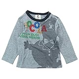 chocola(ショコラ) ガーゼ生地サーカスPt長袖Tシャツ 120cm /杢グレー NO.CH-1411-16010