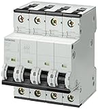 Siemens 5SY44147 Supplementary Protector, UL 1077 Rated, 4 Pole Breaker, 0.3 Ampere Maximum, Trippin