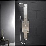アリエルaed-9041 58 " H x 12 " Wシャワーパネル雨シャワーヘッド、ハンドシャワー、を、 AED-9041 1