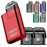 アスパイア minican+ 本体&ポッド2個セット 電子タバコ ベイプ ミニカン プラス POD タイプ スターターキット 0.8Ω レッド