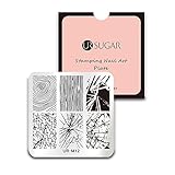 UR SUGAR スタンピングプレート ネイルプレート 年輪模様 木目 ひび ガラスのひび割れ...