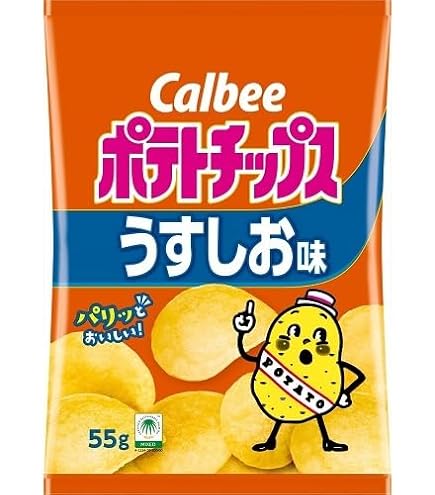 Amazon.co.jp: カルビー ポテトチップスコンソメパンチ 55g : 食品