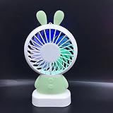 Mini USB充電Noiseless Handholdファンカメラファン電動ファン夏ハンドヘルドファン風速度調節可能な充電式USBポータブルファン グリーン