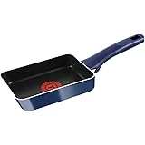 ティファール 卵焼き フライパン 12×18cm ガス火専用 「 グランブルー プレミア エッグロースター 」 チタン エクストラ 4層コーティング D55118 取っ手つき T-fal 【IH非対応】