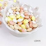 Mamimami Home はがため 赤ちゃん 舐める 安全 シリコーン製ビーズ　12MM算盤 50個 赤ちゃん 出産祝い ベビー 知育玩具 ガラガラ ライト DIY アクセサリー 12色混合色 男の