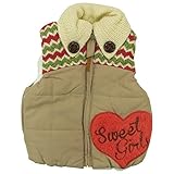 【秋冬物】 CHILD CHAMP(チャイルド チャンプ) エステルピーチ裏モコモコファーニット切替中綿ベスト 95cm/BE NO.C-86153605