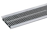 Ｕ字溝用溝幅１２０ｍｍ　標準細目溝蓋ステンレスグレーチング　内幅１－０×長さ９９４×高さ２０ミリ