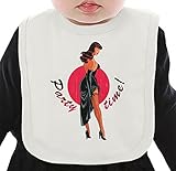 Pin Up Girl Party Time ネクタイを有する有機ビブ Medium