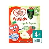 リンゴ＆梨100％フルーツポーチ4×90グラム (Cow & Gate) (x 4) - Cow & Gate Apple & Pear 100% Fruit Pouches 4 x 90g (Pac