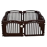 タンスのゲン ベビーサークル ８枚パネル ドア付き コーヒー 24610042 02